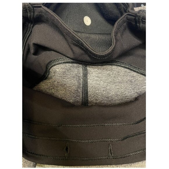 Lululemon Train Times Cropped High Rise (17") | Heathered Gray/Black | Sz 4 - Picture 2 of 9